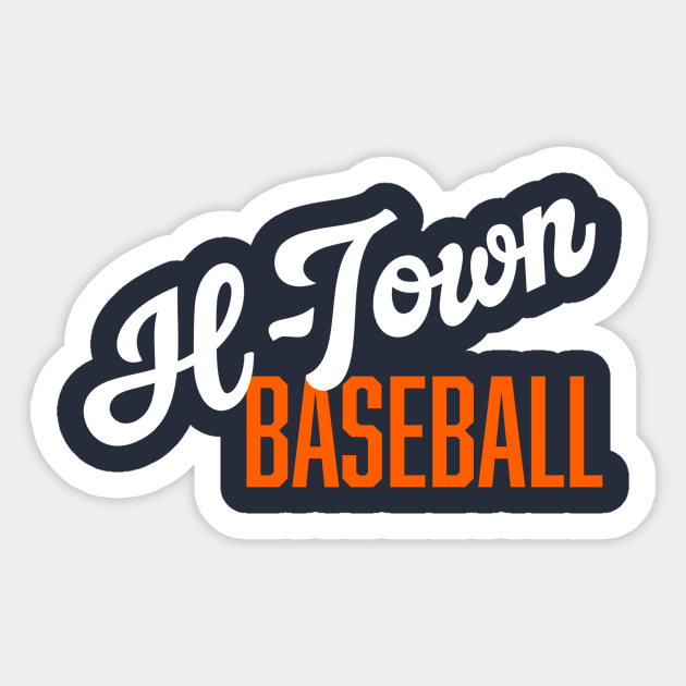 H-Town Baseball Sticker by Throwzack